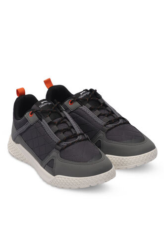 Slazenger TERENTIY Erkek Sneaker Ayakkabıları Koyu Gri - Kırmızı - Thumbnail