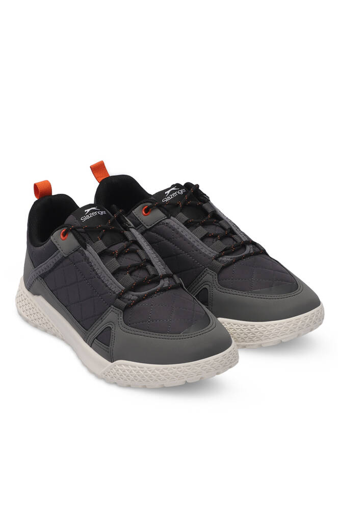 Slazenger TERENTIY Erkek Sneaker Ayakkabıları Koyu Gri - Kırmızı