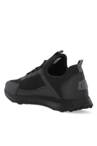 Slazenger TROY Erkek Siyah / Siyah Koşu & Yürüyüş Spor Ayakkabısı - Thumbnail