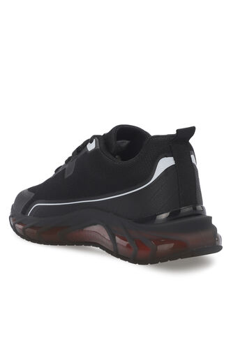 Slazenger TURBO Erkek Spor Ayakkabıları Siyah - Kırmızı - Thumbnail