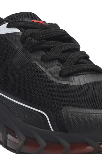 Slazenger TURBO Erkek Spor Ayakkabıları Siyah - Kırmızı - Thumbnail