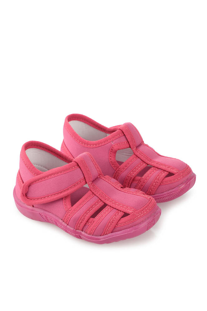 Slazenger UZZY Kız Çocuk Cırt Cırtlı Fuşya Sneaker