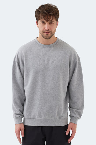 Slazenger - Slazenger VADIK Erkek Sweatshirt Gri