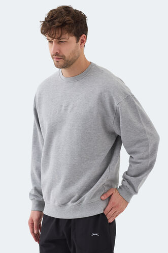 Slazenger VADIK Erkek Sweatshirt Gri - Thumbnail