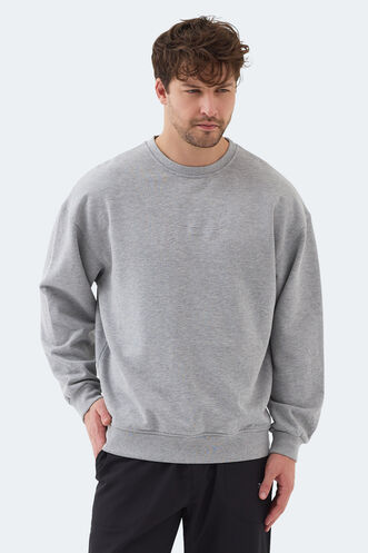 Slazenger VADIK Erkek Sweatshirt Gri - Thumbnail