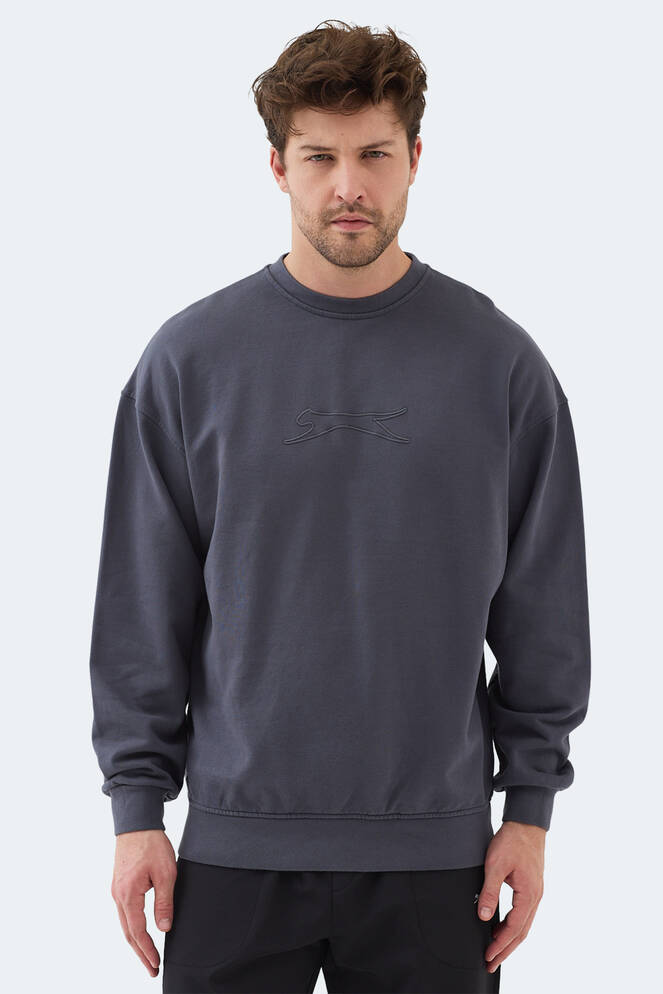 Slazenger VADIK Erkek Sweatshirt Koyu Gri
