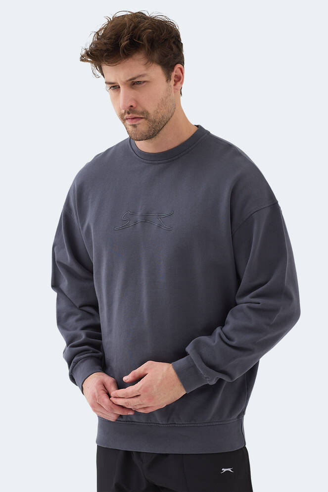 Slazenger VADIK Erkek Sweatshirt Koyu Gri