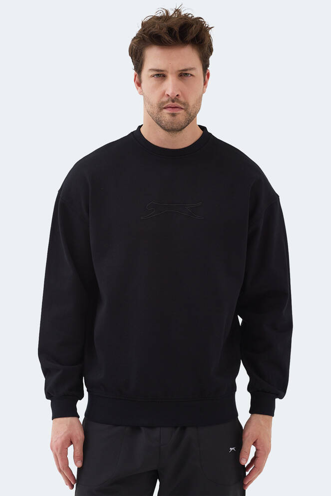 Slazenger VADIK Erkek Sweatshirt Siyah