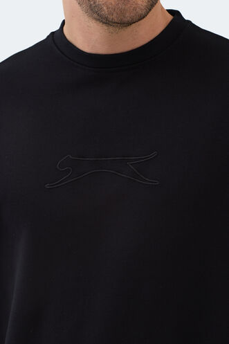 Slazenger VADIK Erkek Sweatshirt Siyah - Thumbnail