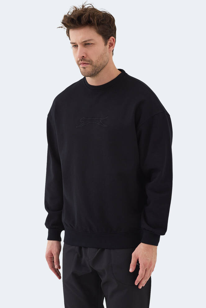 Slazenger VADIK Erkek Sweatshirt Siyah