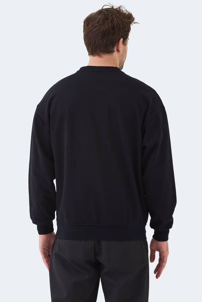 Slazenger VADIK Erkek Sweatshirt Siyah