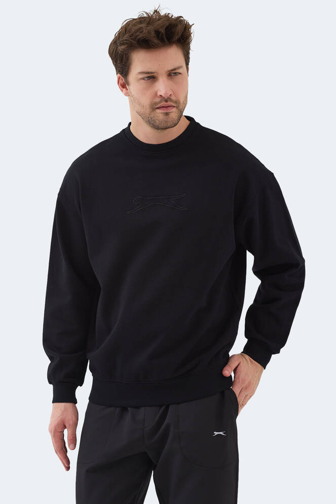 Slazenger VADIK Erkek Sweatshirt Siyah