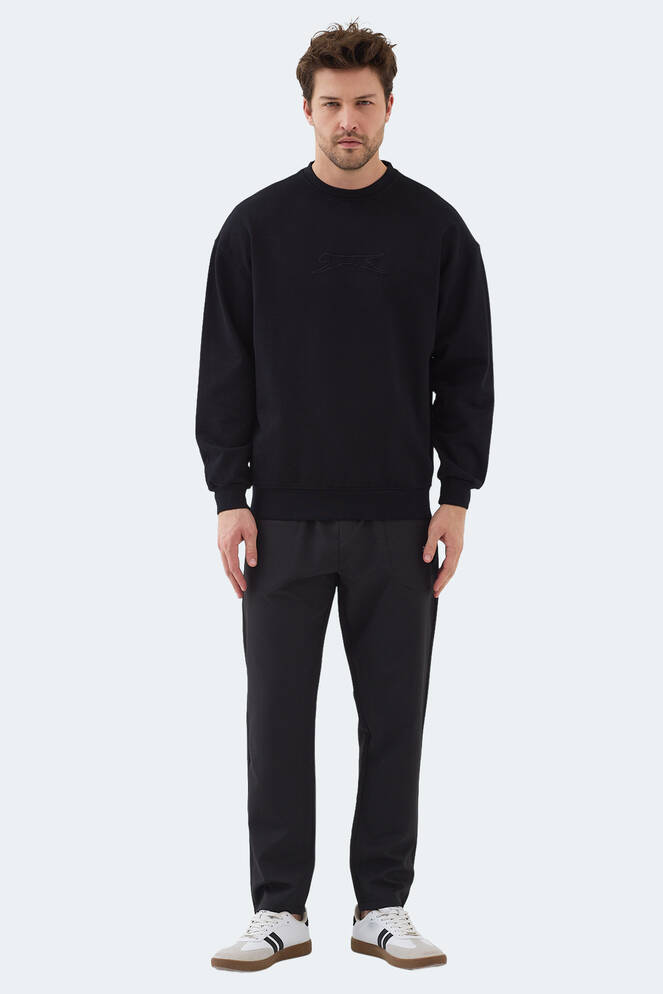 Slazenger VADIK Erkek Sweatshirt Siyah