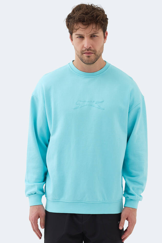 Slazenger VADIK Erkek Sweatshirt Turkuaz
