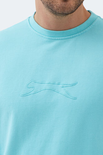 Slazenger VADIK Erkek Sweatshirt Turkuaz - Thumbnail