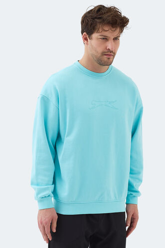 Slazenger VADIK Erkek Sweatshirt Turkuaz - Thumbnail