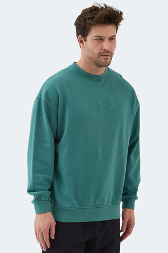 Slazenger VADIK Erkek Sweatshirt Yeşil - Thumbnail