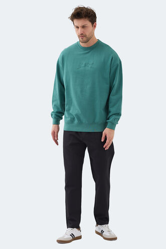 Slazenger VADIK Men's Sweatshirt Green - Thumbnail