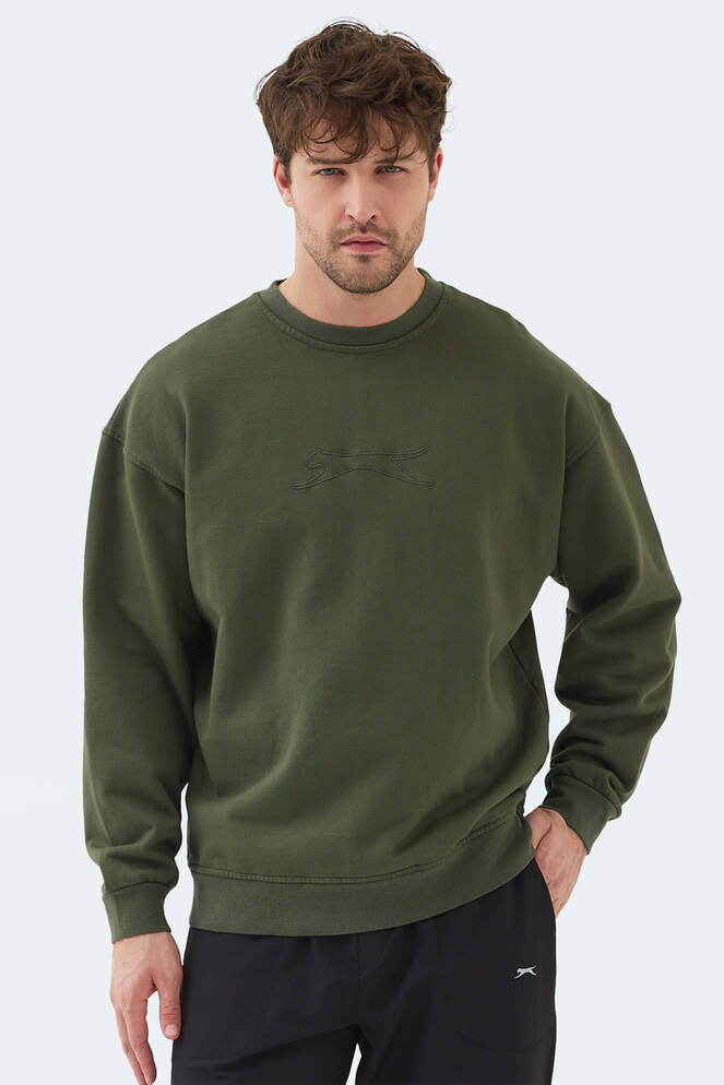Slazenger VADIK OVERSIZE Erkek Sweatshirt Haki