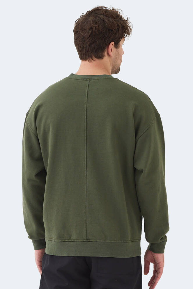 Slazenger VADIK OVERSIZE Erkek Sweatshirt Haki