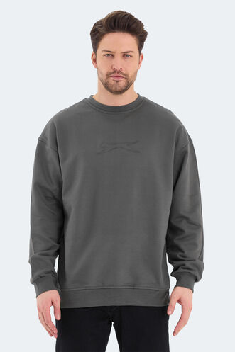 Slazenger - Slazenger VADIK OVERSIZE Men's Sweatshirt Khaki