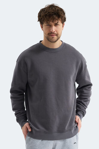 Slazenger VADIM Kadın Sweatshirt Koyu Gri - Thumbnail