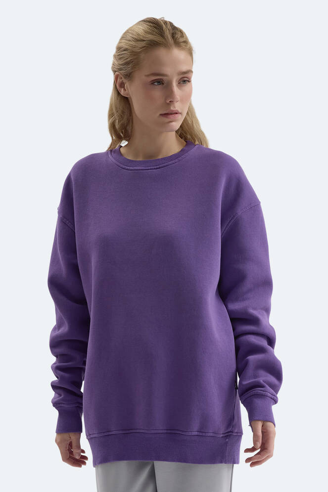 Slazenger VADIM Kadın Sweatshirt Mor
