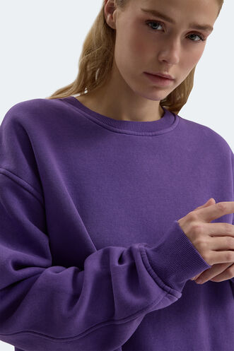 Slazenger VADIM Kadın Sweatshirt Mor - Thumbnail