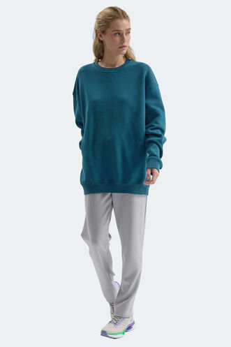 Slazenger VADIM Kadın Sweatshirt Petrol - Thumbnail