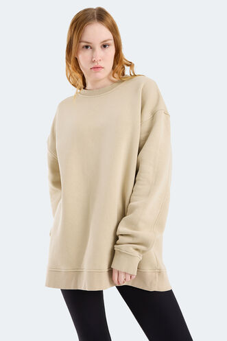 Slazenger VADIM Women's Sweatshirt Beige - Thumbnail