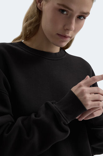 Slazenger VADIM Women's Sweatshirt Black - Thumbnail