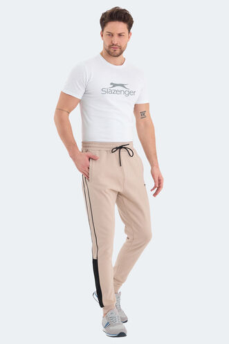 Slazenger VALARY Men's Sweatpants Beige - Thumbnail