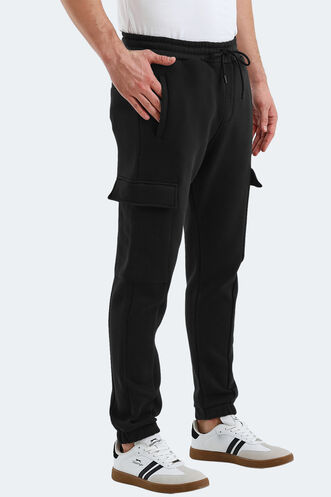 Slazenger VALORA Men's Sweatpants Black - Thumbnail