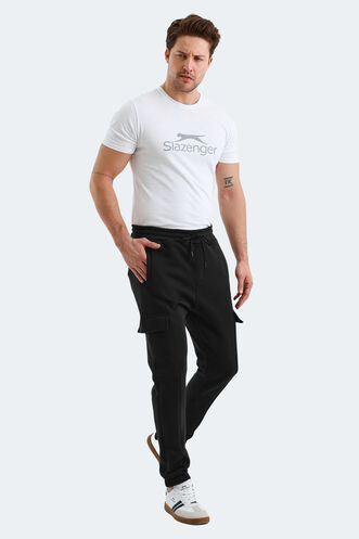 Slazenger VALORA Men's Sweatpants Black - Thumbnail