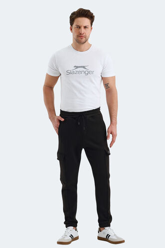 Slazenger VALORA Men's Sweatpants Black - Thumbnail