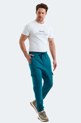 Slazenger VALORA Men's Sweatpants Petrol - Thumbnail