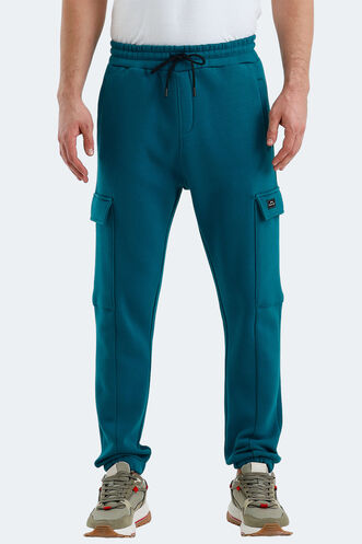 Slazenger VALORA Men's Sweatpants Petrol - Thumbnail