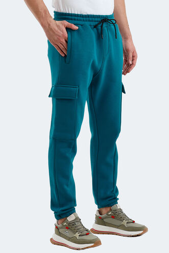 Slazenger VALORA Men's Sweatpants Petrol - Thumbnail