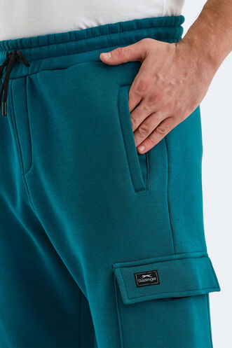 Slazenger VALORA Men's Sweatpants Petrol - Thumbnail