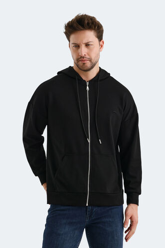 Slazenger VALTER Erkek Sweatshirt Siyah - Thumbnail