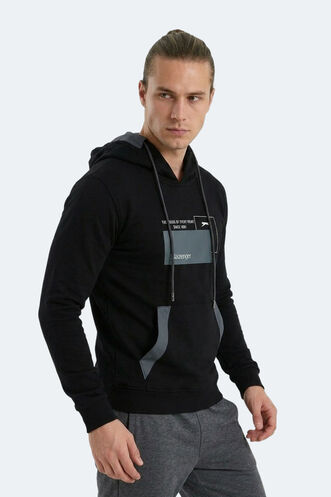 Slazenger VANDA Men's Sweatshirt Black - Thumbnail