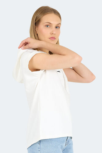 Slazenger VANKA Kadın Tişört Ekru - Thumbnail