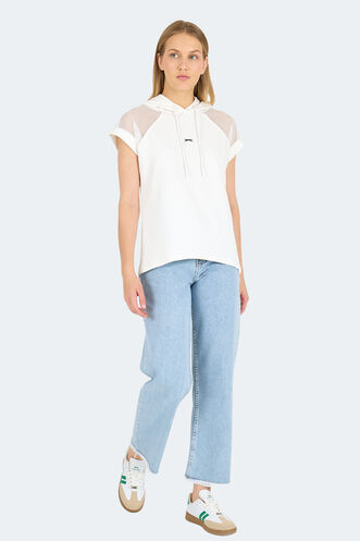 Slazenger VANKA Kadın Tişört Ekru - Thumbnail