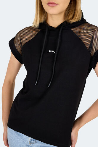 Slazenger VANKA Kadın Tişört Siyah - Thumbnail