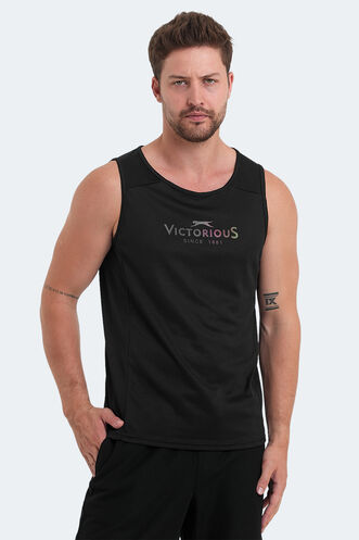 Slazenger VASANTA Erkek T-Shirt Siyah - Thumbnail