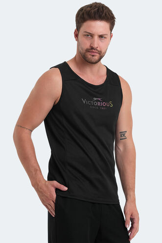 Slazenger VASANTA Erkek T-Shirt Siyah - Thumbnail