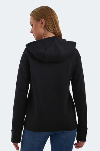 Slazenger VASCO Women's Sweatshirt Black - Thumbnail