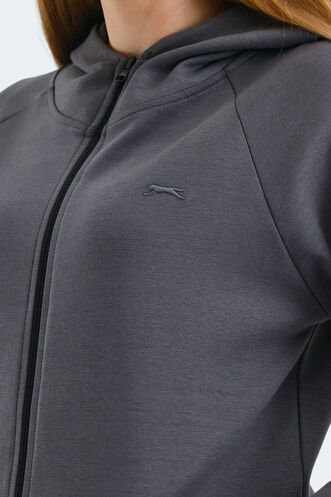 Slazenger VASCO Women's Sweatshirt Dark Grey - Thumbnail