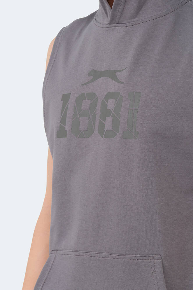 Slazenger VASILISA Erkek T-Shirt Koyu Gri