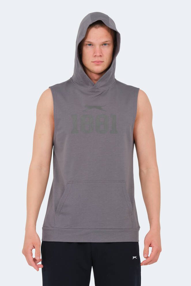 Slazenger VASILISA Erkek T-Shirt Koyu Gri